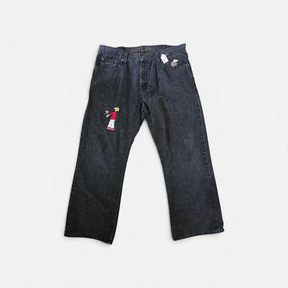 FlowerGuy Black Denim