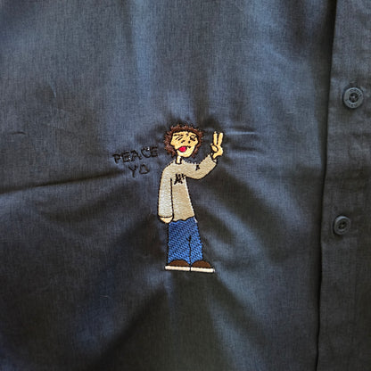 PeaceYo Button Up