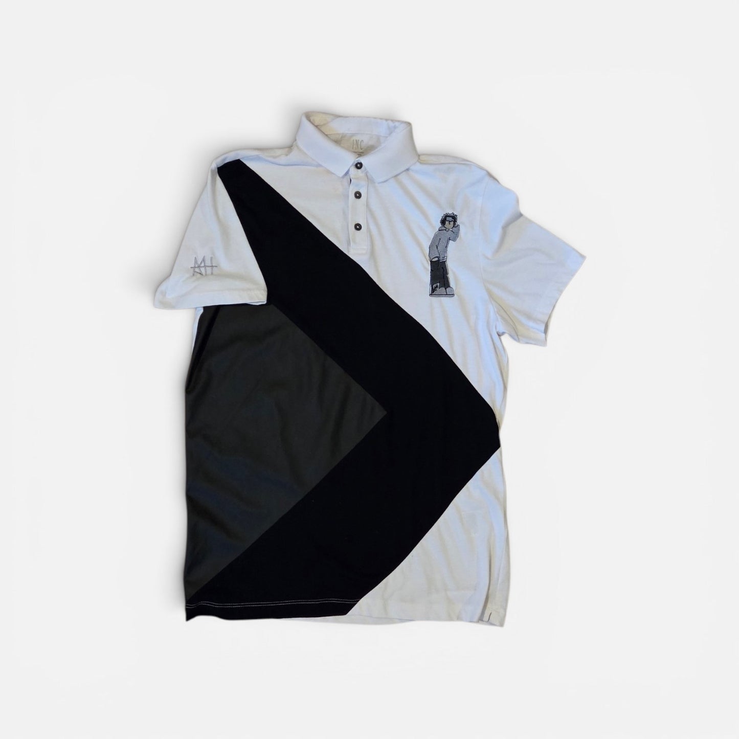 Black&white polo shirt